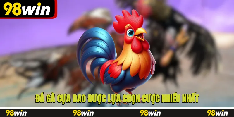 Đá gà cựa dao được lựa chọn cược nhiều nhất