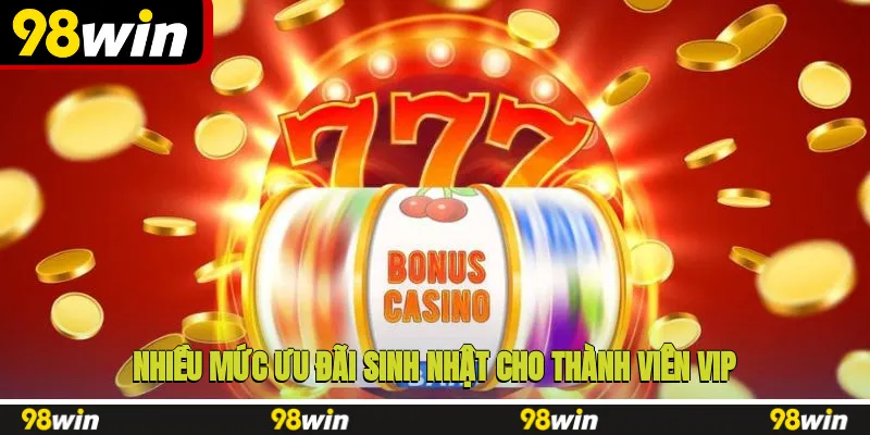 Nhiều mức ưu đãi sinh nhật cho thành viên VIP